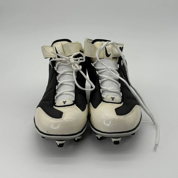 Nike Mens size 14 White Black Superbad Football Cleats - Picture 2 of 8